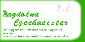 magdolna czechmeister business card